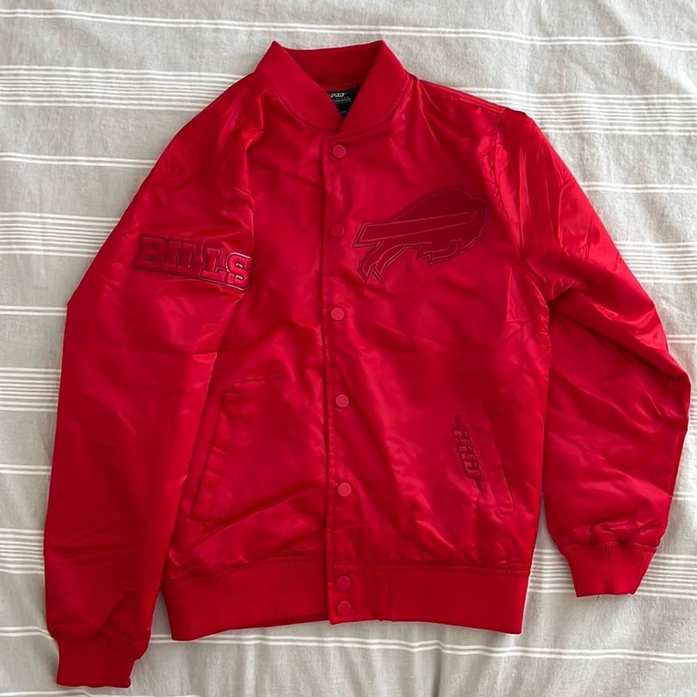 Men's Buffalo Bills Pro Standard Triple Red Satin Full-Snap Jacket